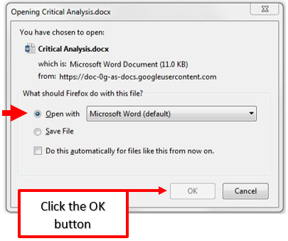 Dialog box example