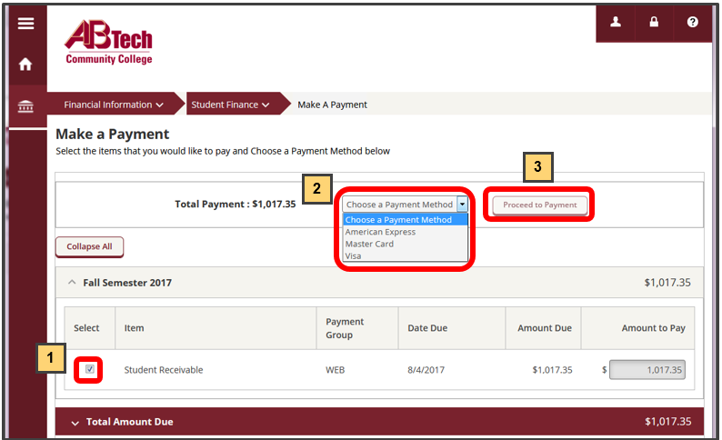 types of payment methods accepted