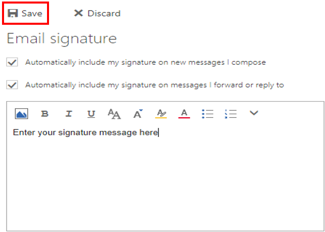 screenshot showing signature field